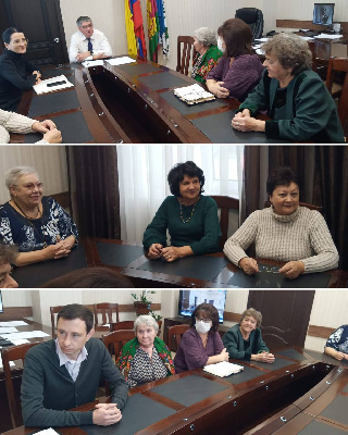 Встреча с ветеранами первичной городской ветеранской организации.