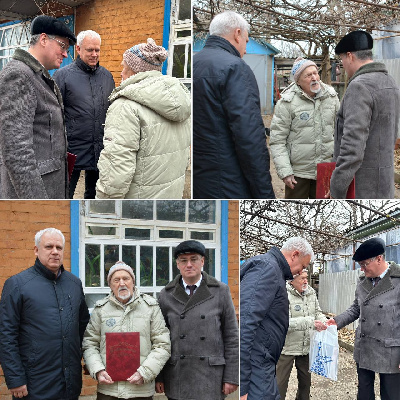 Поздравление с Наступающим Новым годом ветерана Великой Отечественной войны - Василия Ивановича Хархана