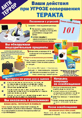 Ваши действия при угрозе совершения теракта